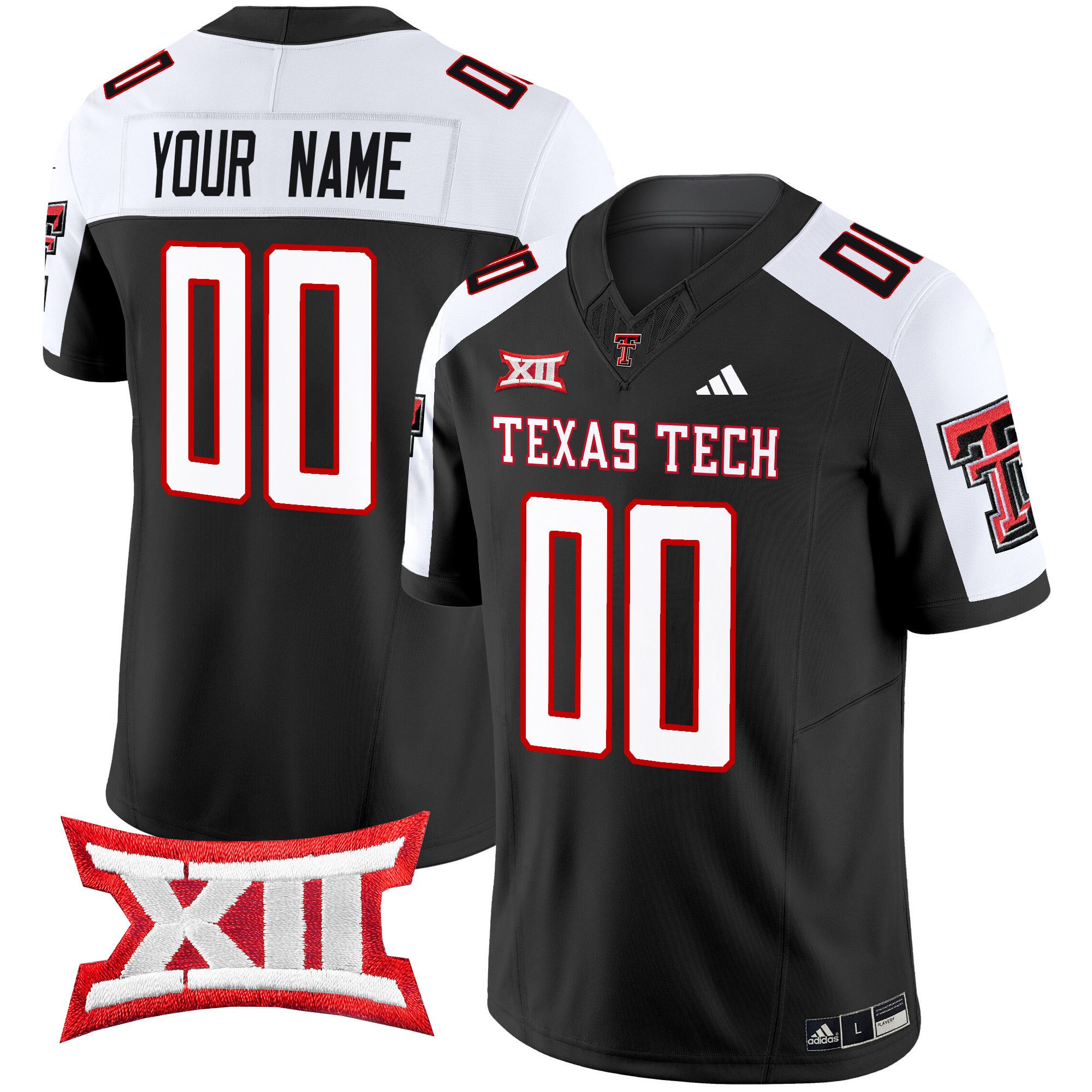 Men Texas Tech Red Raiders Black 2024 Vapor Limited Custom NCAA Jersey